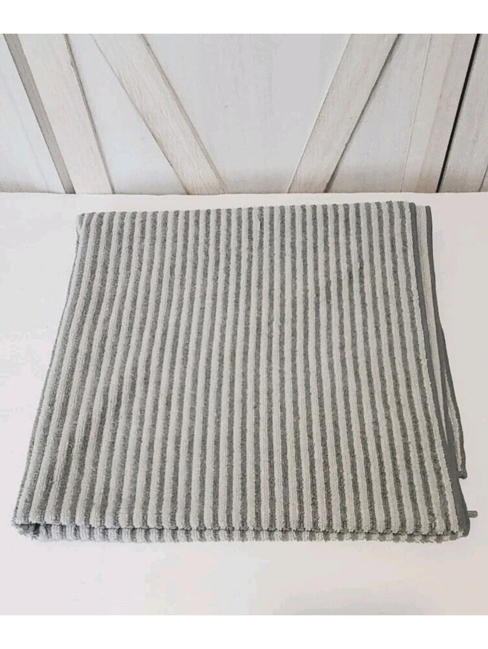 NORWEX Baclock Body Bath Towel Full Size 54” X 26” Blue Striped